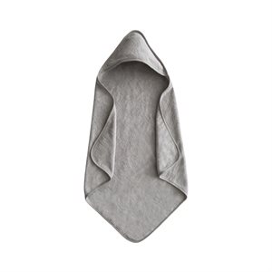 Mushie Hooded Towel - Gray